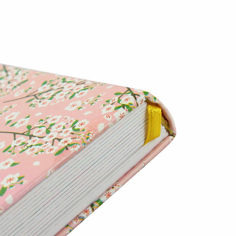 Koreansk Søt Pu-skinndeksel Floral Flower Timeplanbok Dagsplanlegger Organizer Notebook