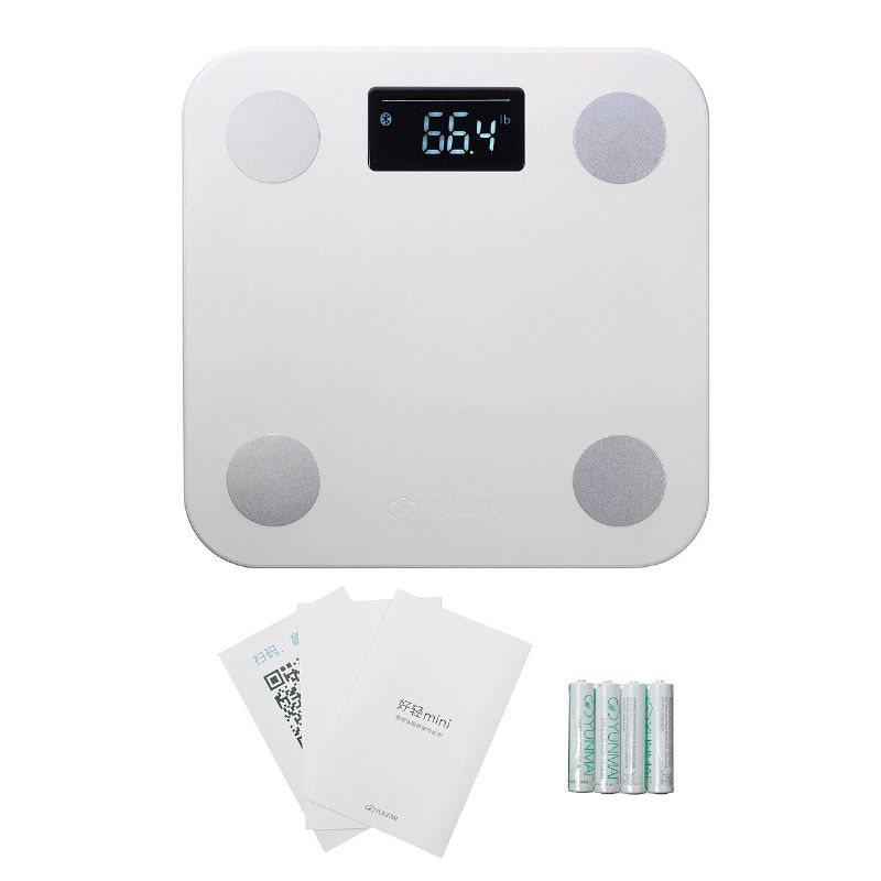 Mini Smart Scales Husholdning Premium Support Bluetooth App Digital Kroppsfettvekt