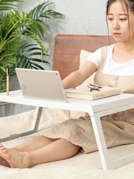 Seng Lite Bord Bærbar Sammenleggbar Sovesal Skrivebord Lazy Spisebord Mobil Laptop