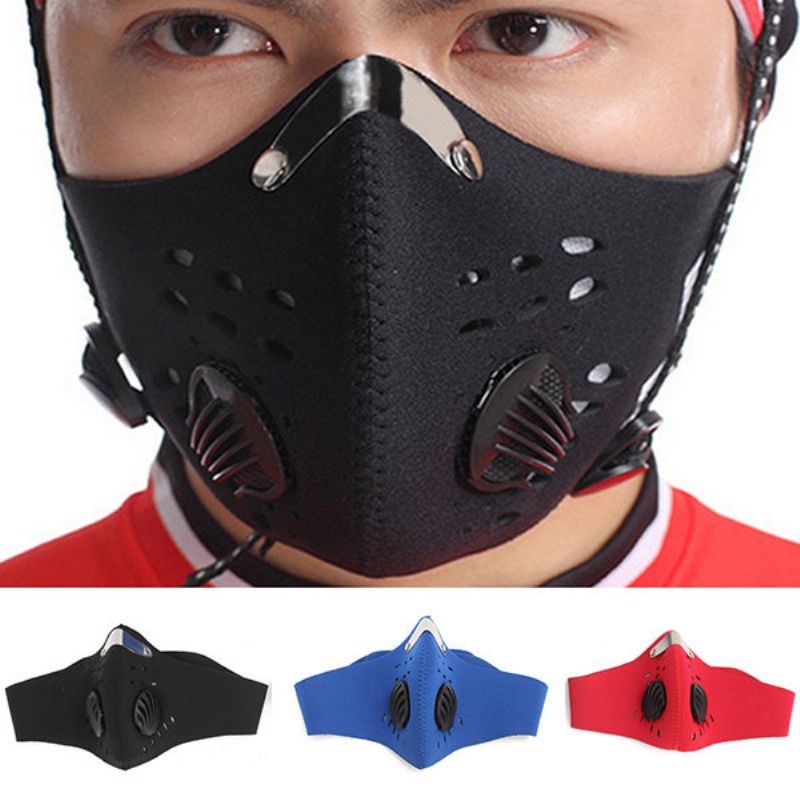 Støvtett Pm 2.5 Gassbeskyttelsesfilter Sykkel Activated Carbon Mask