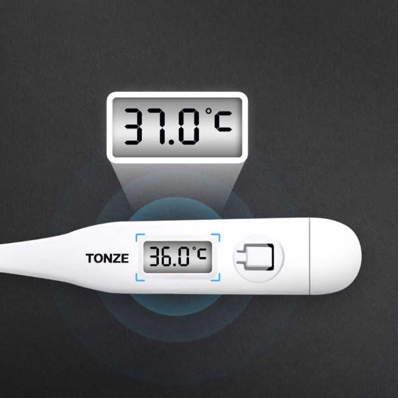 Tonze Dt-101a Husholdningsmedisinsk Elektrisk Kroppstermometer 60 Sek Hurtigmåling Lcd-skjerm Baby Voksen