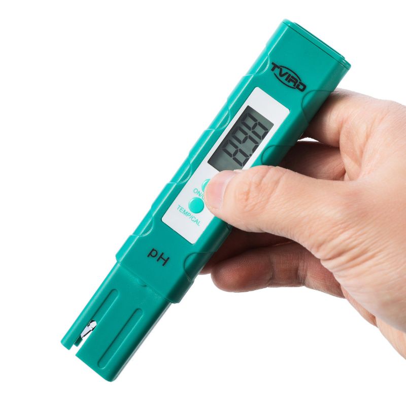 Tvird Digital Ph Meter 0.01 Ph Vannkvalitetstester Led-bakgrunnsbelyst Skjerm Drikkevann Basseng Hydroponics