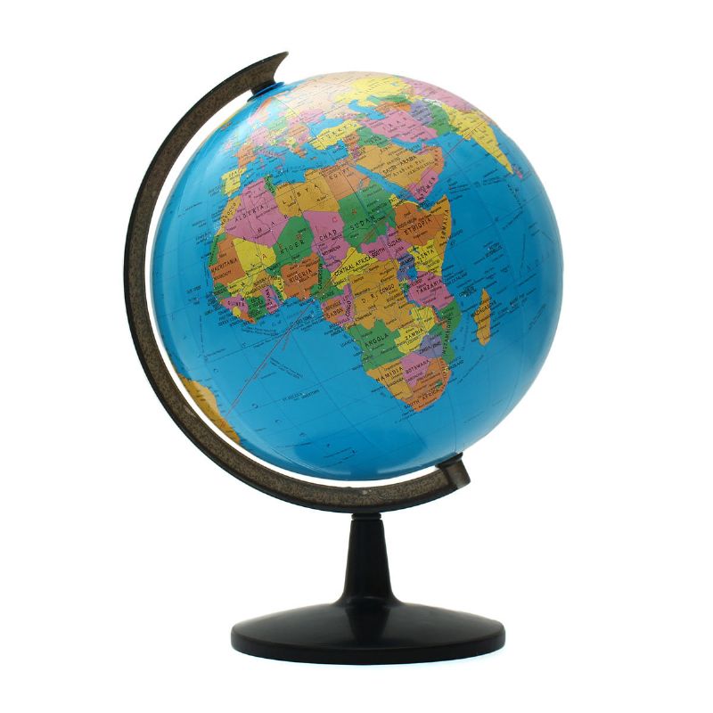 World Globe Atlas Map With Stand For Kids Education Home Decor School Office Supplies