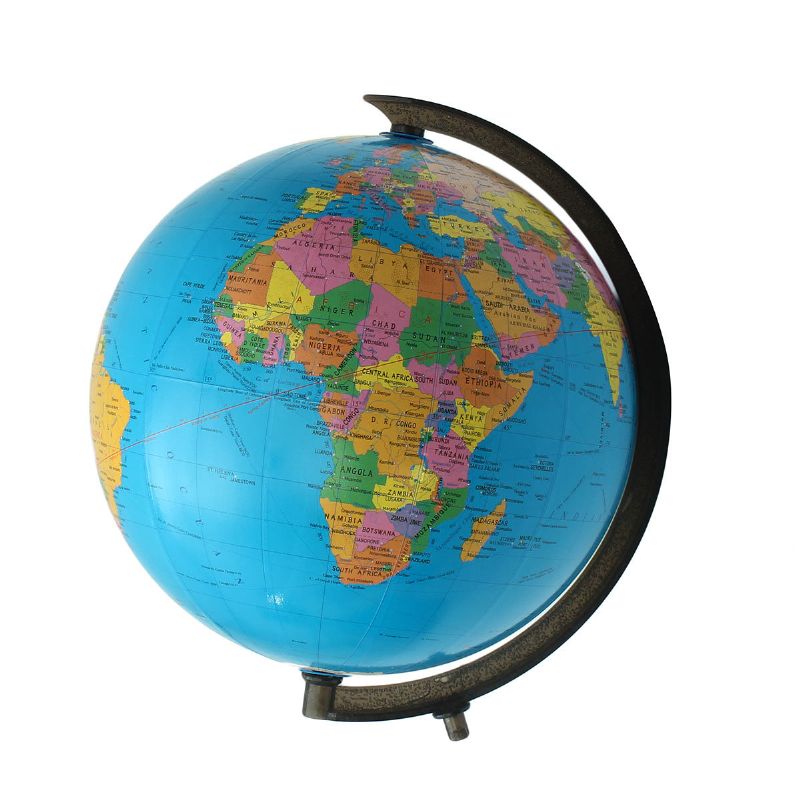 World Globe Atlas Map With Stand For Kids Education Home Decor School Office Supplies