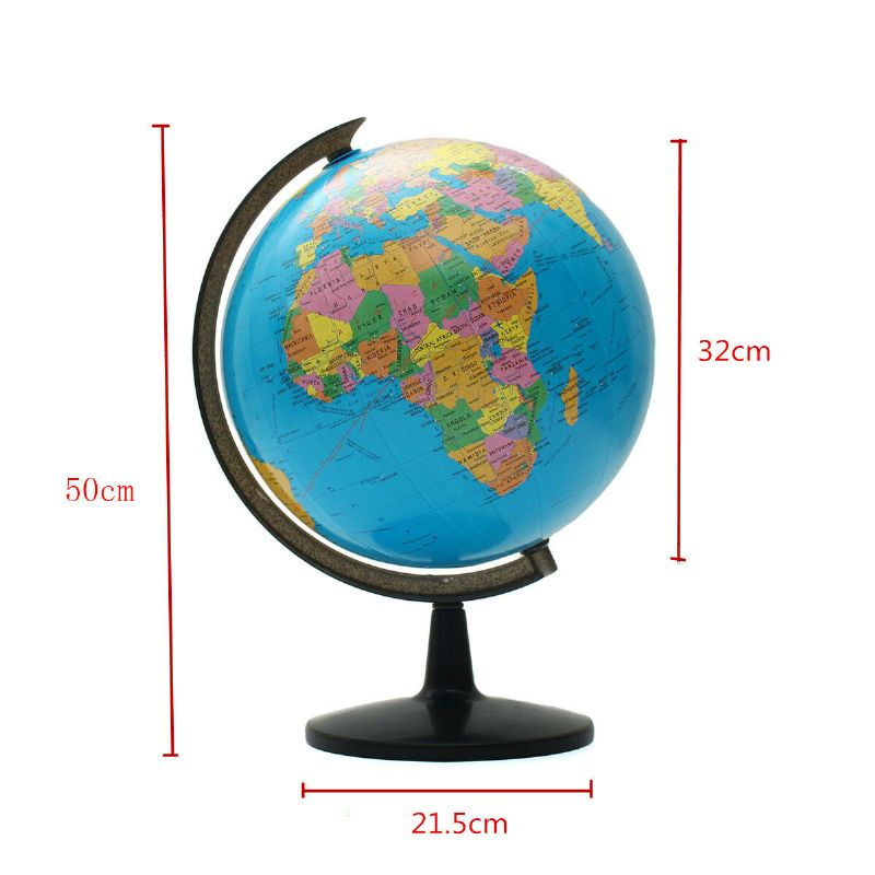 World Globe Atlas Map With Stand For Kids Education Home Decor School Office Supplies