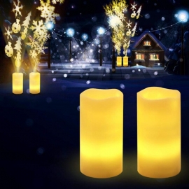 Miljøvennlig Juleprojektorlys Snøfall Innendørs Flammeløs Led-projeksjonslyslampe Med Timertråd Fjernkontroll Hjemmedekorasjon